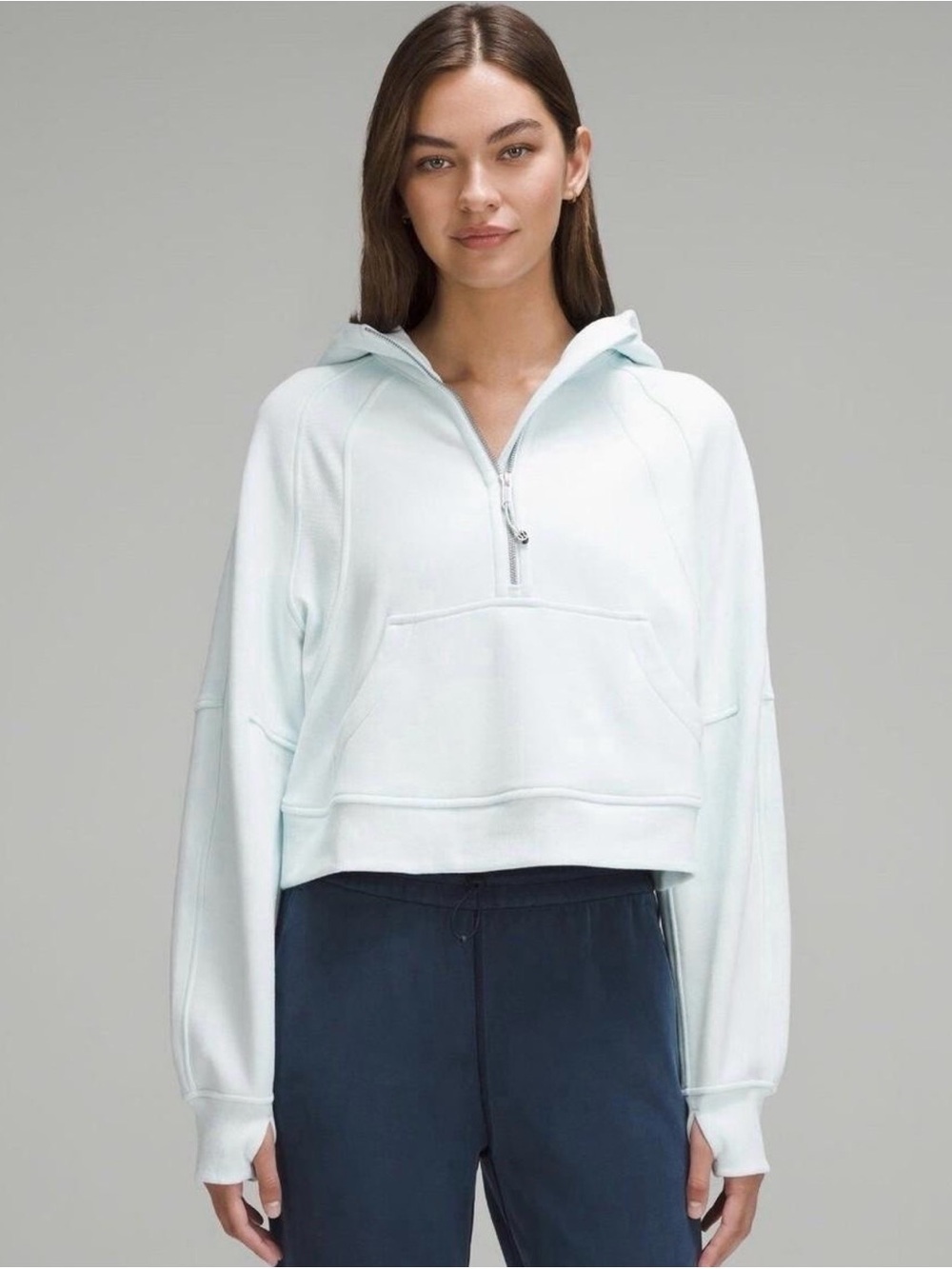 Lululemon Scuba Oversized Half Zip Hoodie Sheer Blue M/L
SQUARE DOT